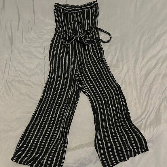 Becaal Strapless Boho Striped Romper - Picture 1 of 2